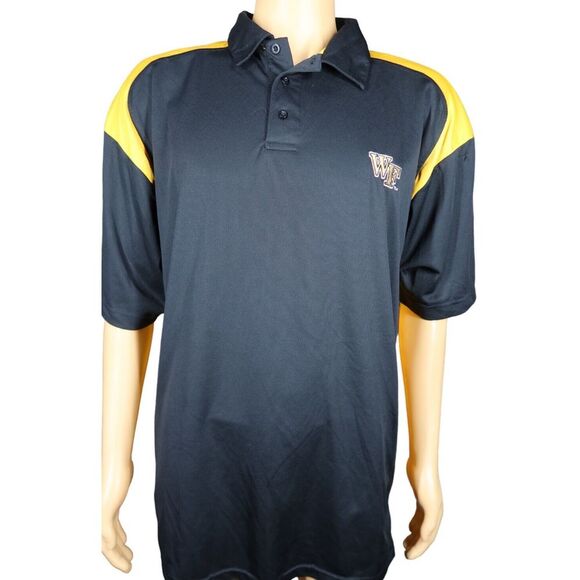 Wake Forest Demon Deacons‎ Black Golf Polo Shirt Sz XXL 2XL - Picture 1 of 5